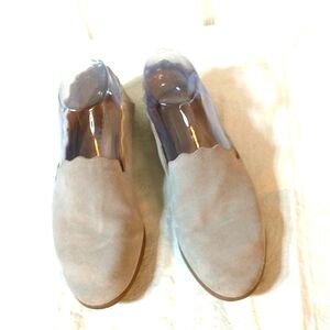 Lucky Brand suede gray flats, pre loved with much use left.(F)